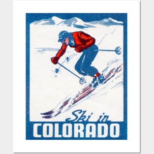 1940 Ski in Colorado Posters and Art